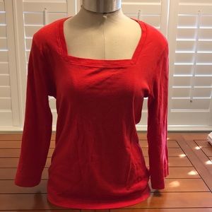 Long Sleeve Red Shirt Tee